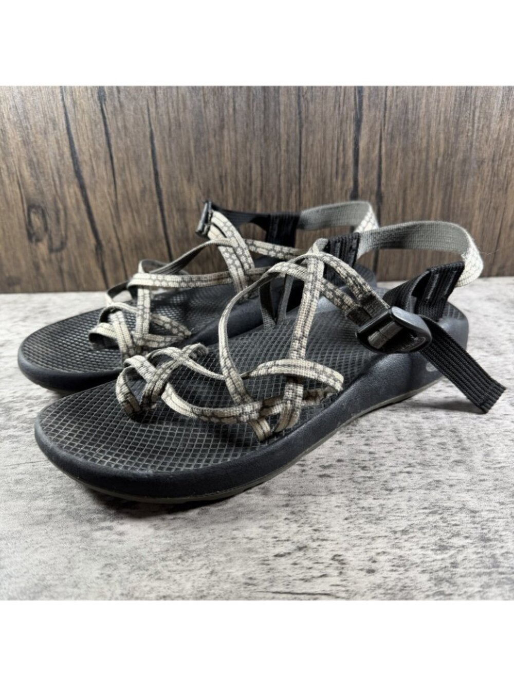Chaco Women's ZX/2 Yampa hiking sports sandals in Light Beam Gray Size 11 - Picture 2 of 9